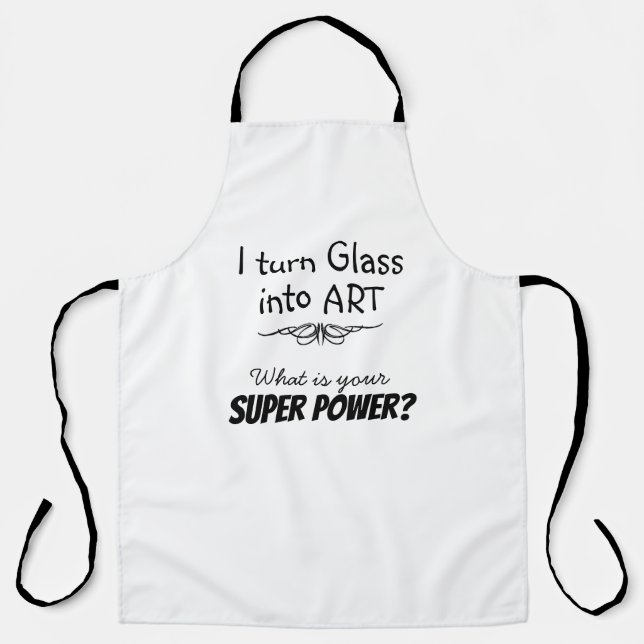 Tablier d'artiste en verre (Recto)