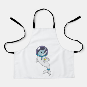 Tablier Dauphin en astronaute en costume
