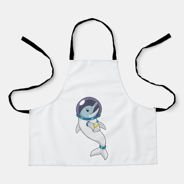 Tablier Dauphin en astronaute en costume (Recto)