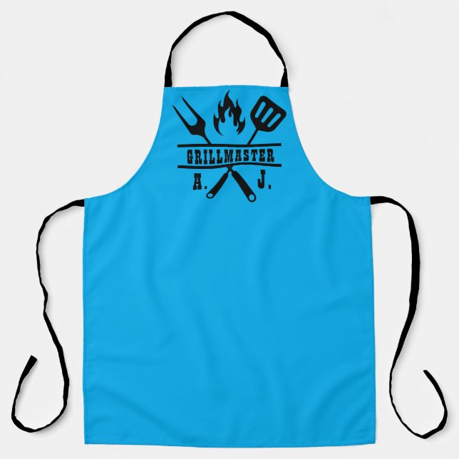 Tablier de BBQ Blue Grillmaster (Recto)