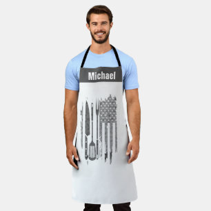 Tablier de BBQ patriotique - Cadeau drôle de maîtr