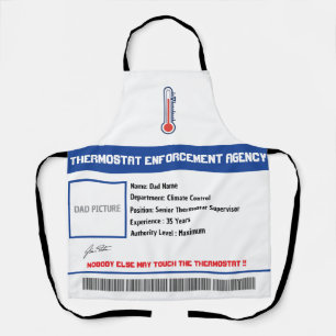 Tablier de BBQ Thermostat Papa personnalisé