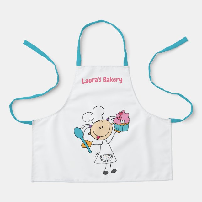 Tablier de boulangerie Cupcake personnalisé (Recto)