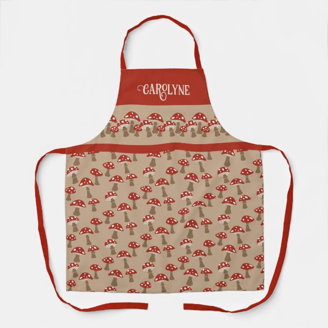 Tablier de champignons personnalisé (Recto)