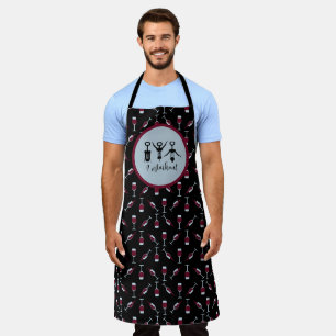 Tablier de chef à vin drôle Je fais travailler Tir