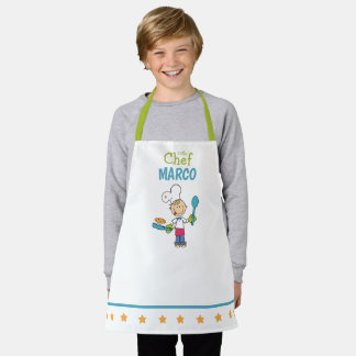 Tablier de Chef de Crêpes Personnalisé pour Enfant