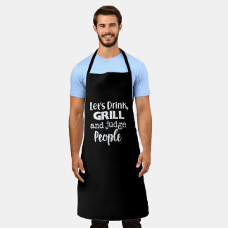 Tablier de chef noir pour papa - Cadeau de grill p