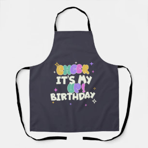 TABLIER DE CUISINE ANNIVERSAIRE POUR SE FAIRE PLAI