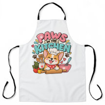 Tablier de cuisine aux pattes de chat mignon