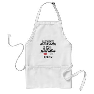 Tablier de cuisine BBQ pour hommes drôle pour la c