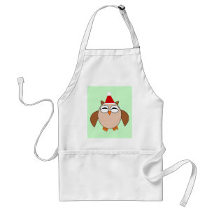 Tablier de cuisine chouette de Noël mignon
