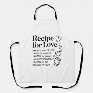 Tablier de cuisine citation romantique pour l'amou