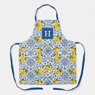 Tablier de cuisine citrons décoratifs