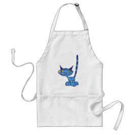 Tablier de cuisine cool Blue Cat
