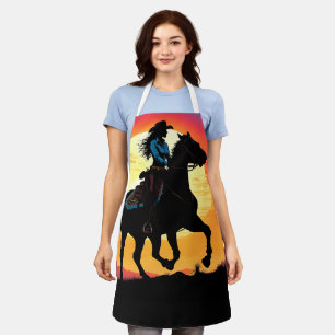 TABLIER DE CUISINE COWGiRL TOUT IMPRESSION