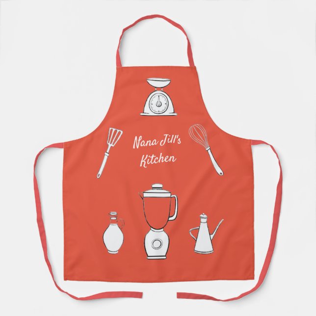 Tablier de cuisine de Nana personnalisable (Recto)