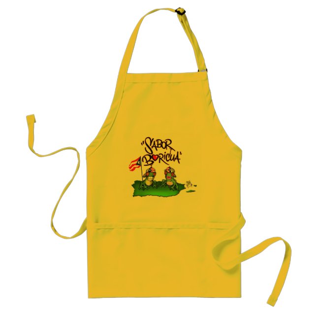 Tablier de cuisine de Sabor Boricua "Coqui" (Devant)