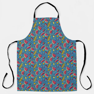 Tablier de cuisine été pastèque maïs et fruits