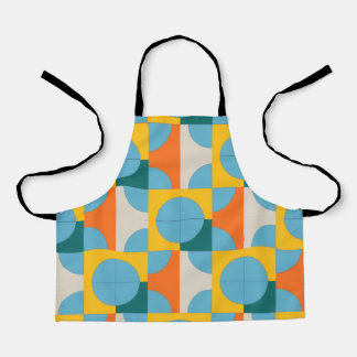 Tablier de cuisine géométrique moderne du milieu d