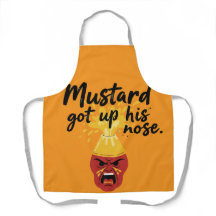 Tablier de cuisine humoristique pour condiments