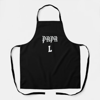 Tablier de Cuisine Noir Personnalisé - Papa