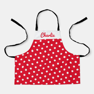 Tablier de cuisine personnalisé avec motif à pois