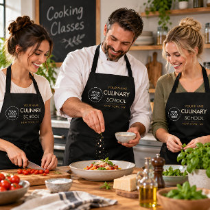Tablier de cuisine personnalisé pour école de cuis