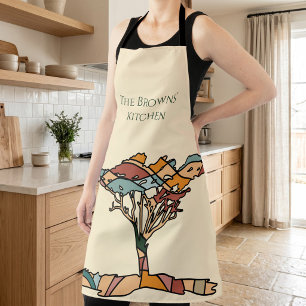 Tablier de cuisine personnalisé pour la famille av