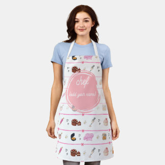 Tablier de cuisine Pink Chef | Cuisine de pâtisser