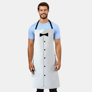 Tablier de cuisine smoking avec noeud papillon noi