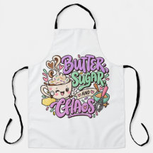 Tablier de cuisine sucré et chaotique Mignon