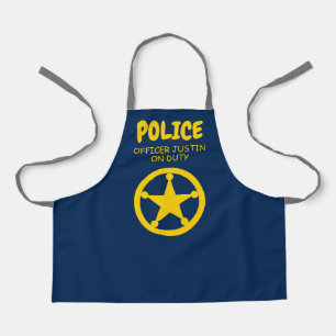 Tablier de cuisine sur le thème de la police pour 