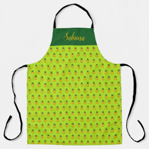 Tablier de cuisine tropical personnalisé à l'anana
