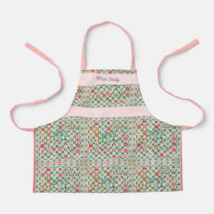 Tablier de cuisine vintage - Style patchwork - Pet