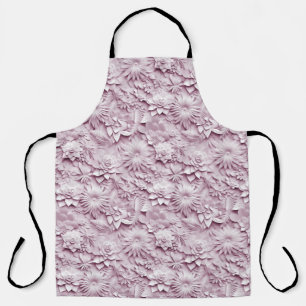 Tablier de fleurs roses