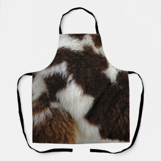 Tablier de fourrure de vache
