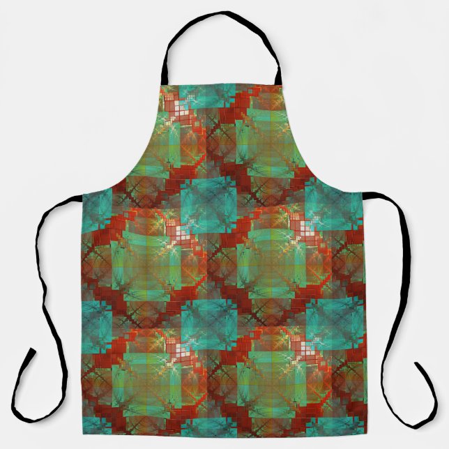 Tablier de fusion chromatique rouge et vert (Recto)
