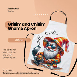 Tablier de Gnome pour Griller et Se Détendre