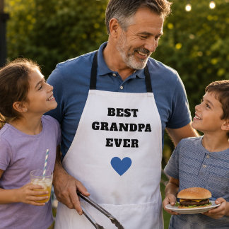 Tablier de grillade personnalisé Meilleur Grand-Pè