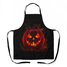 Tablier de Halloween Citrouille Lava Glow