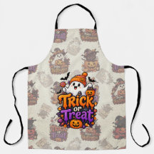 Tablier de Halloween fantôme mignon pour la fête o