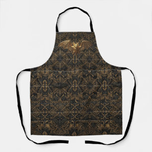 Tablier de Halloween gothique motif chauve-souris