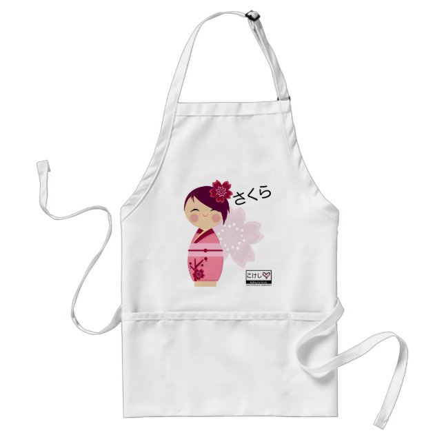 Tablier de Kokeshi Sakura (Devant)
