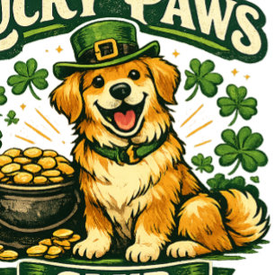 Tablier de la Saint-Patrick Lucky Paws Club