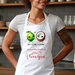 Tablier de la Saint-Valentin personnalisé et sucré