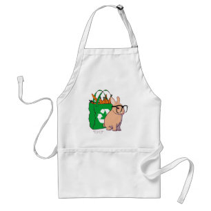 Tablier de lapin de hippie (sans texte)