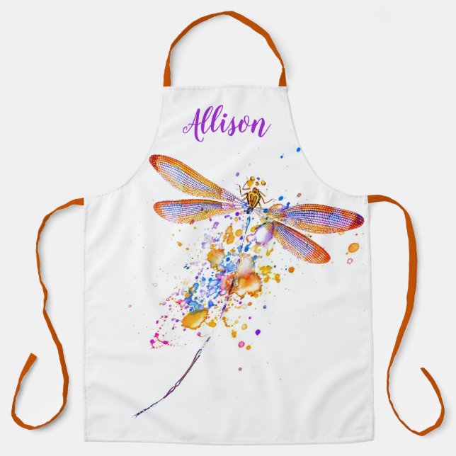 Tablier de libellules Apron personnalisé (Recto)