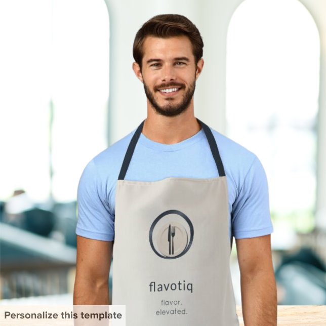 Tablier de logo culinaire personnalisable pour les (Créateur téléchargé)