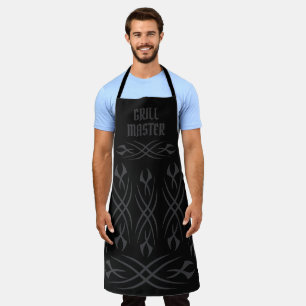 Tablier de maître de grill BBQ avec tatouages trib