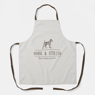 Tablier de marque d'entreprise de promenade de chi